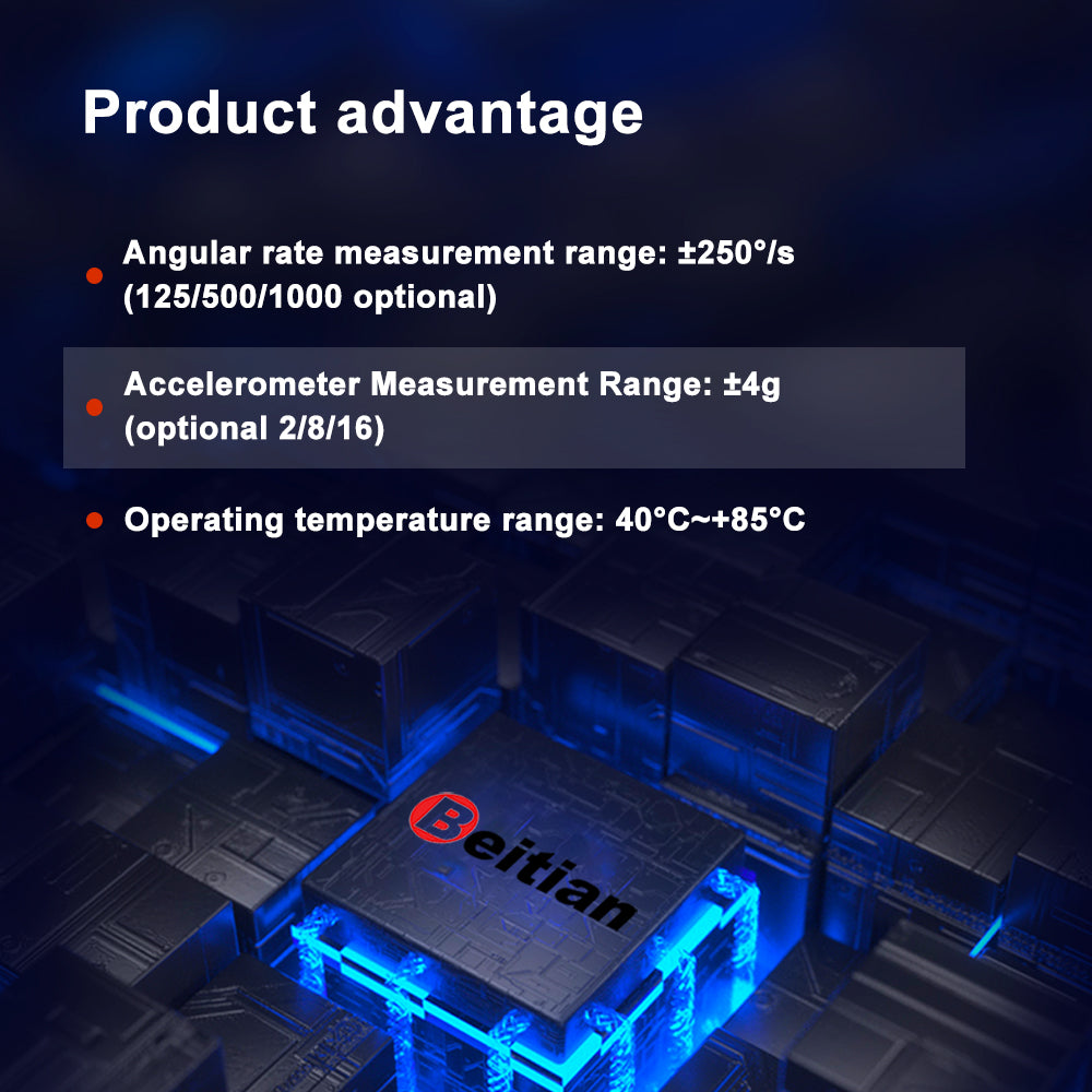 Beitian three-axis gyro accelerometer inertial measurement sensor intelligent robot dog/human BT-B482 Beitian three-axis gyro accelerometer inertial measurement sensor intelligent robot dog/human BT-B482
